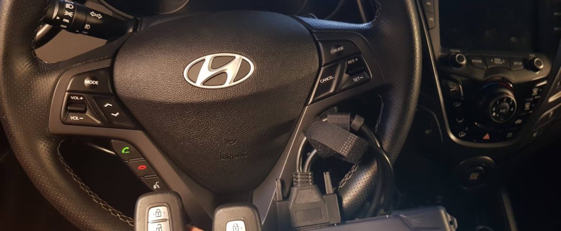 Hyundai Veloster 2016 dorobienie klucza.